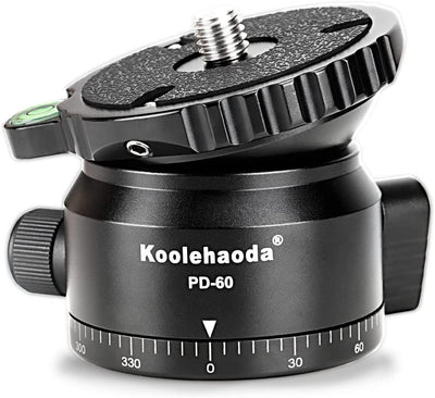 Koolehaoda PD-60 Tripod Leveling Base Camera Leveller,Inclination 15 °, with 3/8